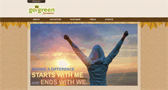 Desktop Screenshot of gogreenfoundation.com
