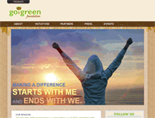 Tablet Screenshot of gogreenfoundation.com
